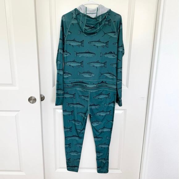 Airblaster Classic Ninja Suit Base Layer Mint Fish Medium - Picture 3 of 6